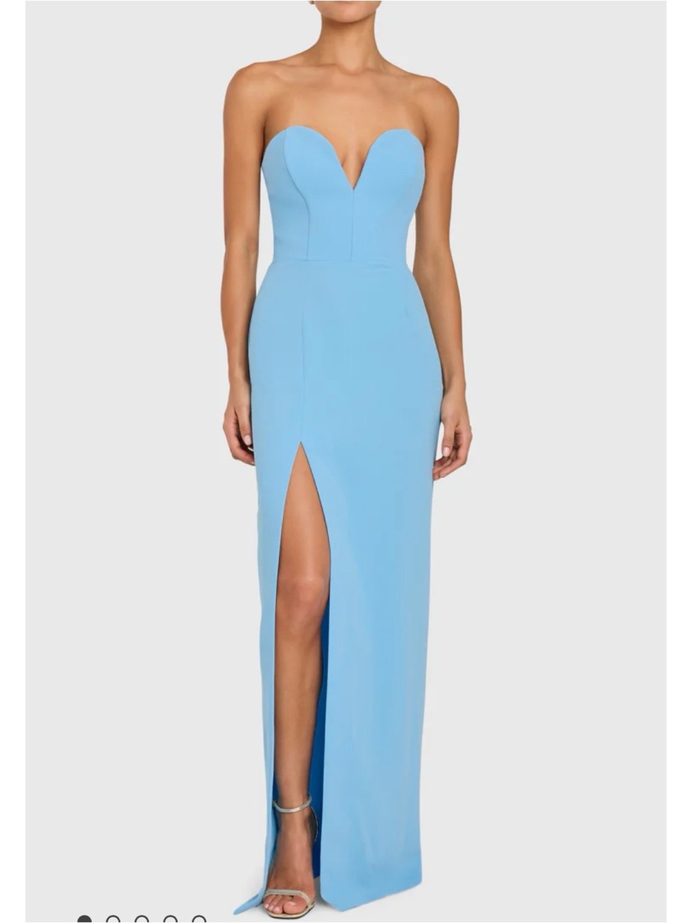 Amanda Uprichard CHERRI GOWN Medium Pacific Blue